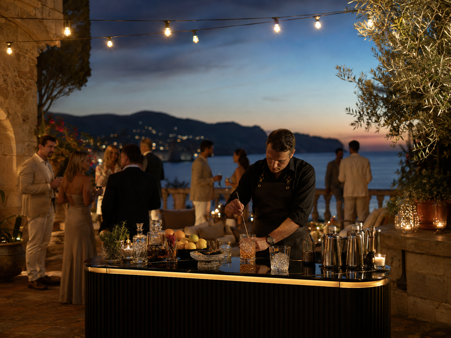 Private cocktail event in a Mallorca finca